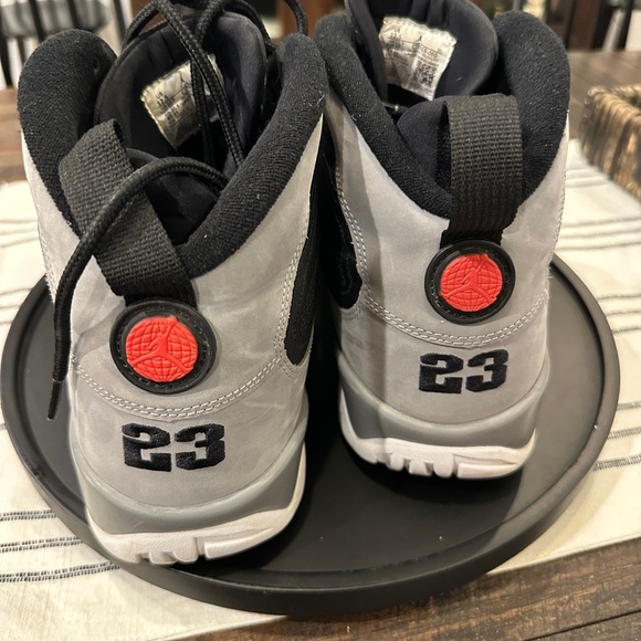 Nike Air Jordan 9 Retro particle grey Men's Black Sneakers sz 12.5 - Picture 3 of 5